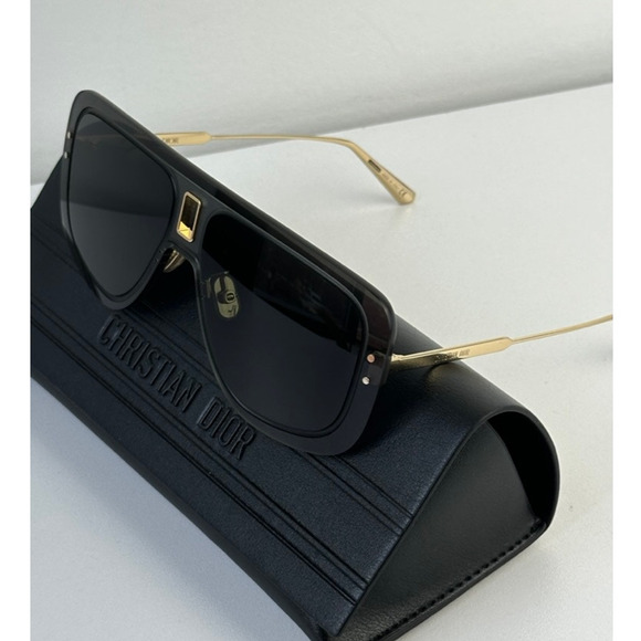 NEW Dior UltraDior MU Aviator Sunglasses in Dark Grey Gold - Picture 7 of 10